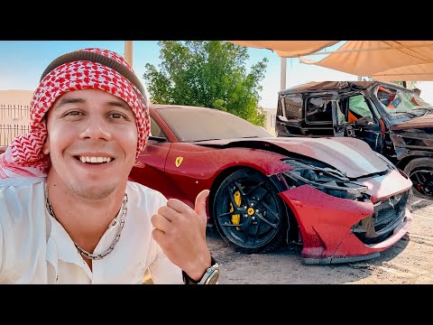 Видео: Кладбище СПОРТКАРОВ в Дубай - отдают за копейки!