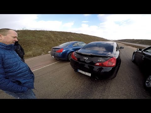 Видео: Infiniti  -  Батл .  Кто же быстрее ?  Заезд с новой SQ 7 ...