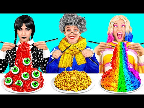 Видео: Кулинарный Челлендж: Уэнсдей Против Бабушки | Вкусные Рецепты от DuKoDu Challenge