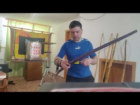 Видео: Лук из вяза деревянный рекурсивный 57 фунтов