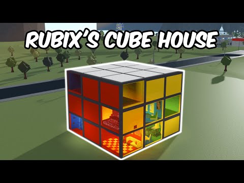 Видео: СТРОИТЕЛЬСТВО ДОМА ИЗ КУБИКА РУБИКА В БЛОКСБУРГЕ