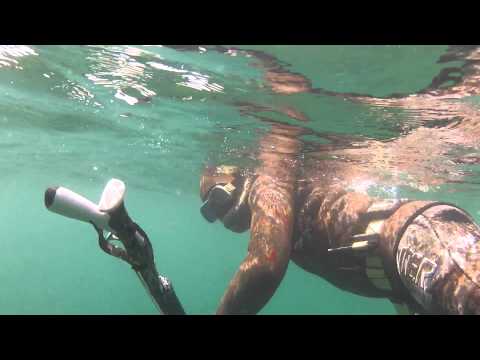 Видео: Подводная охота в Каспийском море, Май 2014 г.