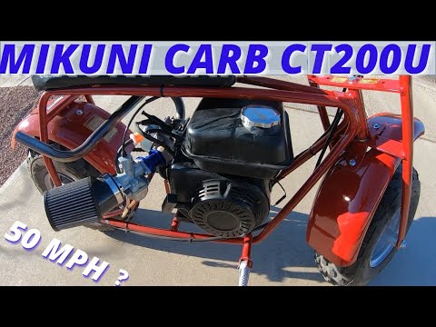 Видео: Coleman CT200U получает VM22 Mikuni / Максимальная скорость
