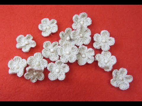 Видео: Нежный маленький цветочек для композиции в ирландском кружеве  Вяжем вместе легко и просто