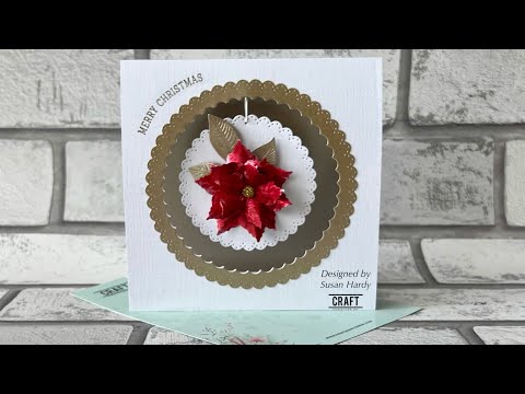 Видео: Легко… потрясающая рождественская открытка # Craftaddictionuk # Код купона Susan5