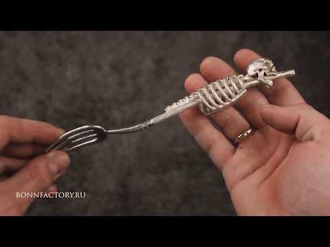 Видео: ЭТО ВИЛЫ -  Ювелирное литье необычного серебряного столового прибора