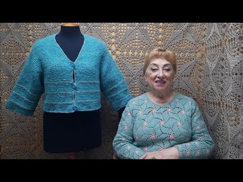 Видео: Жакетик- реглан "Неженка". Мастер-класс по вязанию крючком от О.С. Литвиной.