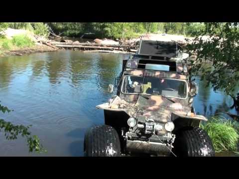 Видео: Вездеход "ХИЩНИК -2901" преодоление ручья, часть 3