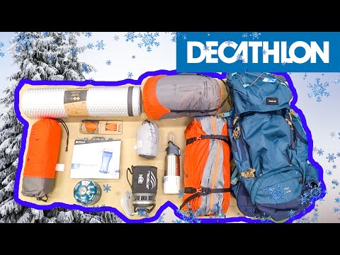 Видео: Лучшее БЮДЖЕТНОЕ ЗИМНЕЕ СНАРЯЖЕНИЕ от Decathlon для Кемпинга и Туризма | Палатка, мешок, рюкзак..