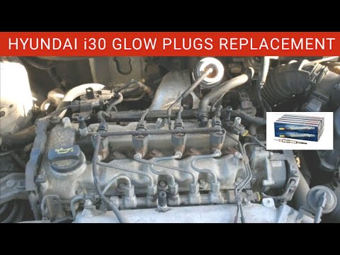 Видео: Как заменить свечи накаливания Hyundai i30. Свечи накаливания для дизельных двигателей Hyundai. П...
