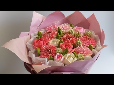 Видео: Собираем и формируем зефирный букет 💐