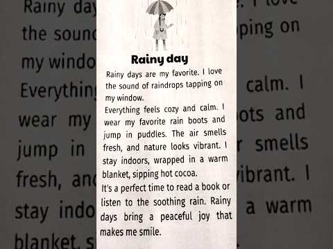 Видео: Чтение текста Rainy Day #english  #английский #чтениенаанглийском