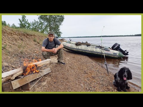 Видео: С сыном на реку Обь. Рыбалка на донки.