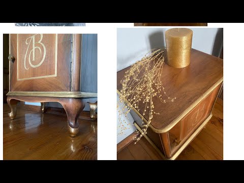 Видео: Старая тумбочка.Полиэфирный лак.Неудачи и достижения.#diy#переделкамебели #upsycling