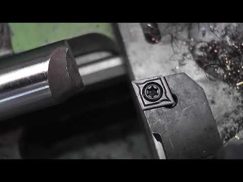 Видео: Первая стружка на 16Б05П. Контрольная проточка для проверки конусности.