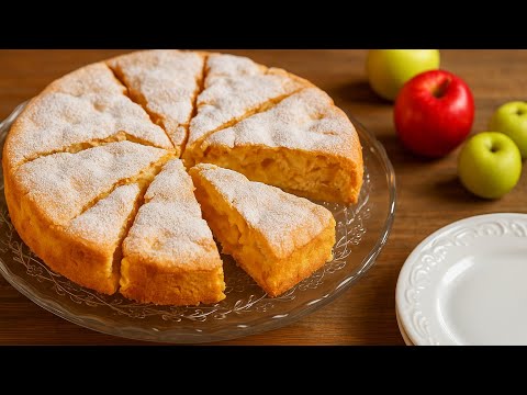 Видео: Моя любимая шарлотка с яблоками 🍎 — всегда получается!