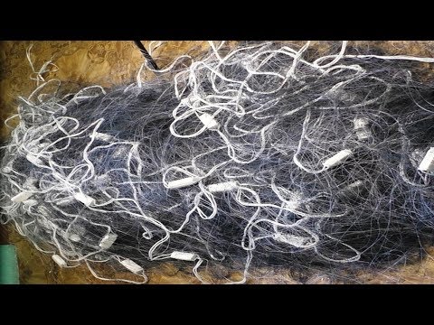 Видео: Новая сплавная сеть для рыбалки, Как разобрать новую сеть