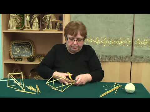 Видео: Мастер-класс: Соломенный паук "Рождественская звезда"