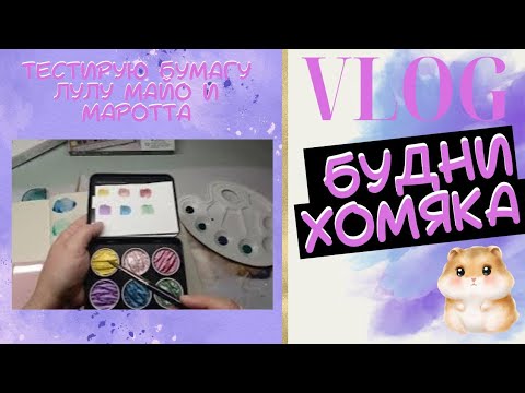 Видео: Vlog:Будни колориста 45 - тест бумаги Лулу Майо и Маротта! #раскраски антистресс