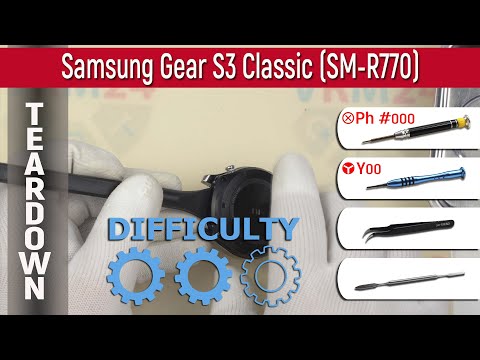 Видео: Как разобрать ⌚ Samsung Gear S3 Classic SM-R770 Разборка и ремонт