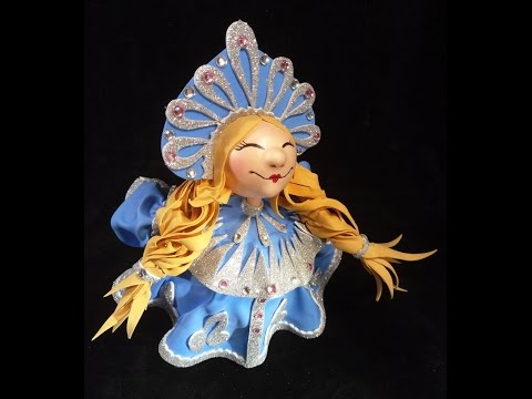 Видео: Мастер-класс Снегурочка Фом-арт (2015 г)