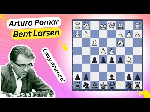 Видео: Безумная пешечная структура! | Артуро Помар против Бента Ларсена (1975)