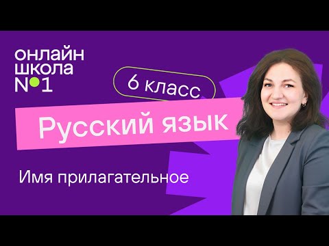 Видео: Имя прилагательное. Видеоурок 10. Русский язык 6 класс