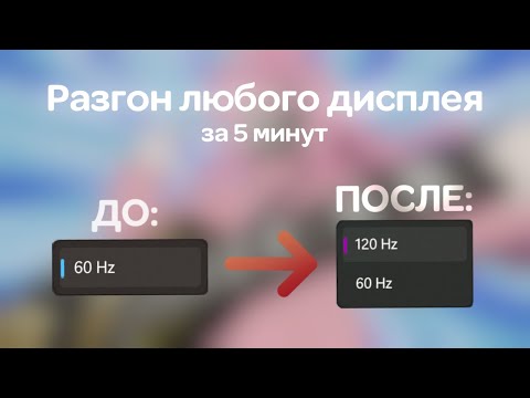 Видео: Как разогнать герцовку и частоту монитора на любой Windows в 2024 году