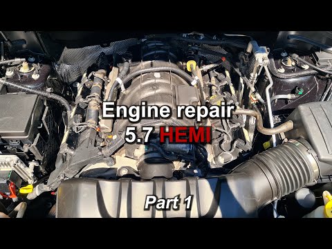 Видео: Engine repair 5.7 HEMI. Part 1 / Ремонт двигателя 5.7 HEMI. Часть 1