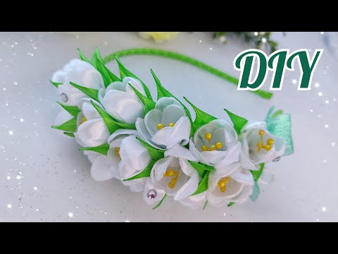 Видео: DIY / Мастер класс "ободок с подснежниками" 👸🙌 / Мастер класс "ободок с подснежниками"