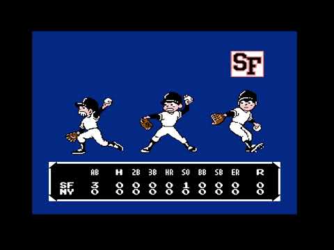 Видео: Bad News Baseball - полный сезон (all season) на NES. Игра 4. SF - NY.