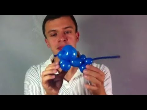 Видео: Мышка из воздушного шарика. Mouse balloon. Легков,