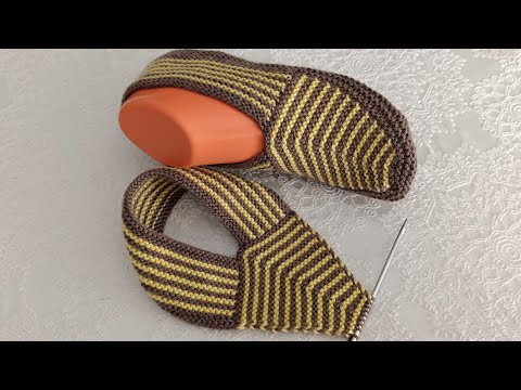 Видео: 💥Бесшовные пинетки с двумя спицами👌🏼#вязаниекрючком #открытие #вязание #ручнаяработа #сделайсам #...