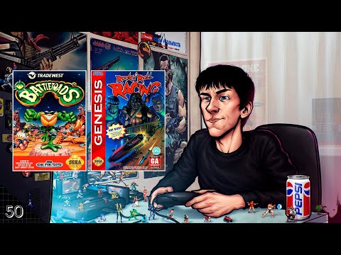 Видео: Сега Мега Гаунтлет #50: Battletoads, Rock 'n Roll Racing