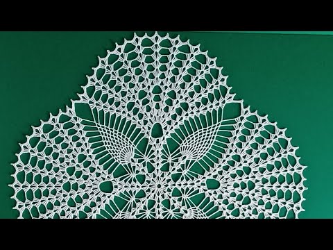 Видео: Ажурная салфетка крючком. Третья часть  / Шедевр Крючком 