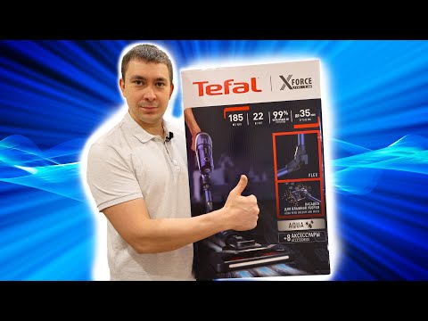 Видео: Ручной пылесос Tefal X-Force Flex 8.60 Aqua