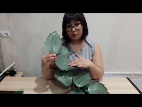 Видео: Роза из изолона. Торшер "Роза"  часть 2. Торшер "Роза" на деревянном основании.