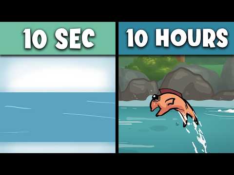 Видео: Анимация реки за 10 секунд против 10 часов