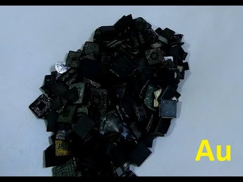 Видео: Золото из микросхем телефонов 100 грамм! Часть первая