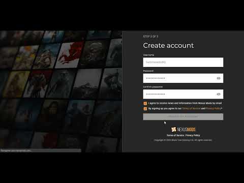 Видео: Как зарегистрироваться на nexusmods.com (Нексус - 2023 год)