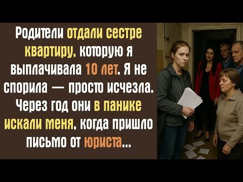 Видео: Родители отдали сестре квартиру, которую я выплачивала 10 лет. Я не спорила — просто исчезла..