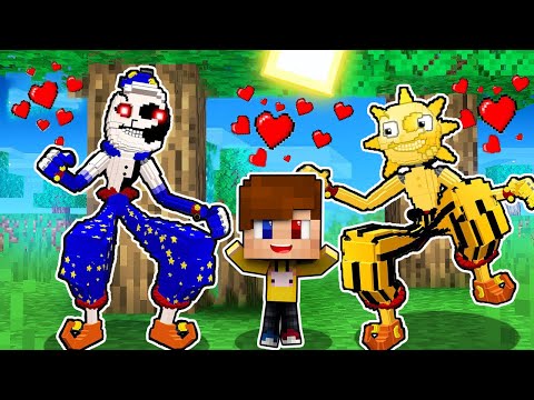 Видео: МЕНЯ ПРИЮТИЛИ СЕМЬЯ АНИМАТРОНИКА СОЛНЦЕ И ЛУНА В МАЙНКРАФТ ФНАФ 9 В MINECRAFT FNAF SUNDROP MOONDROP