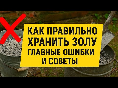 Видео: Как правильно хранить золу для хорошего урожая: главные ошибки и советы