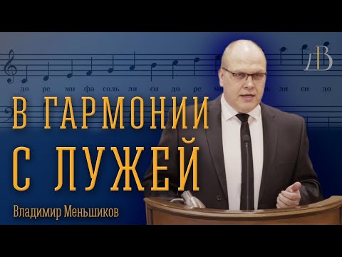 Видео: "В гармонии с лужей" - Владимир Меньшиков | Проповедь