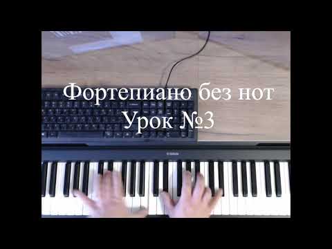 Видео: Фортепиано без нот. Урок№3.