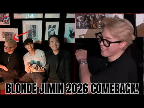 Видео: BTS Jimin возвращается с блондинистыми волосами – ARMY говорит о возвращении BTS в 2026 году!