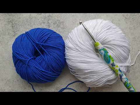 Видео: Wow! Look what a beautiful thing! Cutest yarn scrap idea ever! Сrochet.