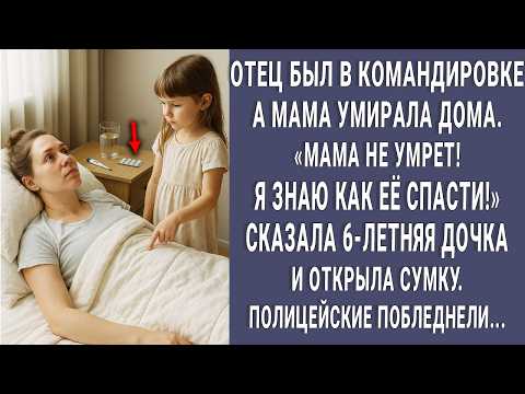 Видео: Мама не умрет! Я знаю как ее спасти! сказала малышка и открыла сумку. Полицейские побледнели...