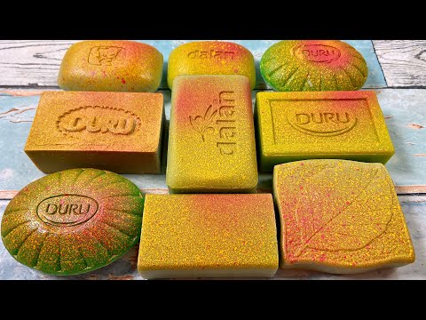 Видео: Painted soap ASMR Relaxing sounds Резка крашенного мыла АСМР #relaxtime