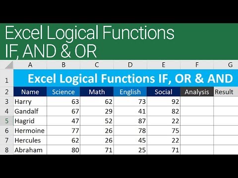 Видео: Логические функции Excel ЕСЛИ, И, ИЛИ
